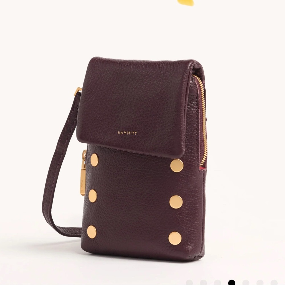 Hammitt Cabernet Leather Crossbody Bag